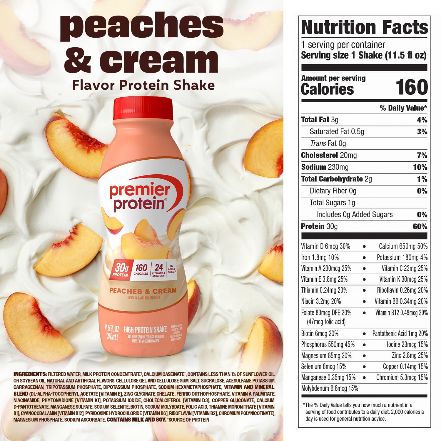 Premier Protein batido como smoothie con fruta mostrando versatilidad culinaria