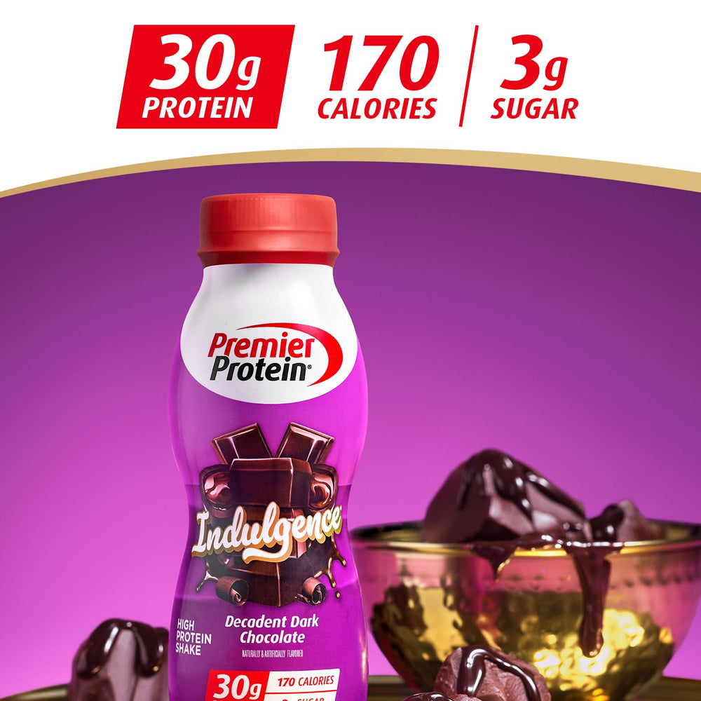 Premier Protein etiqueta nutricional con 30 g de proteína y 24 vitaminas