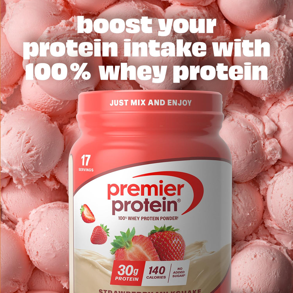 Premier Protein detalle de etiqueta nutricional con 30g proteína
