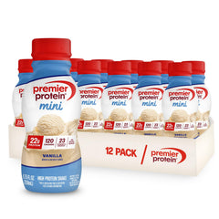 Premier Protein envase frontal pequeño con 22 g de proteína y sabor vainilla