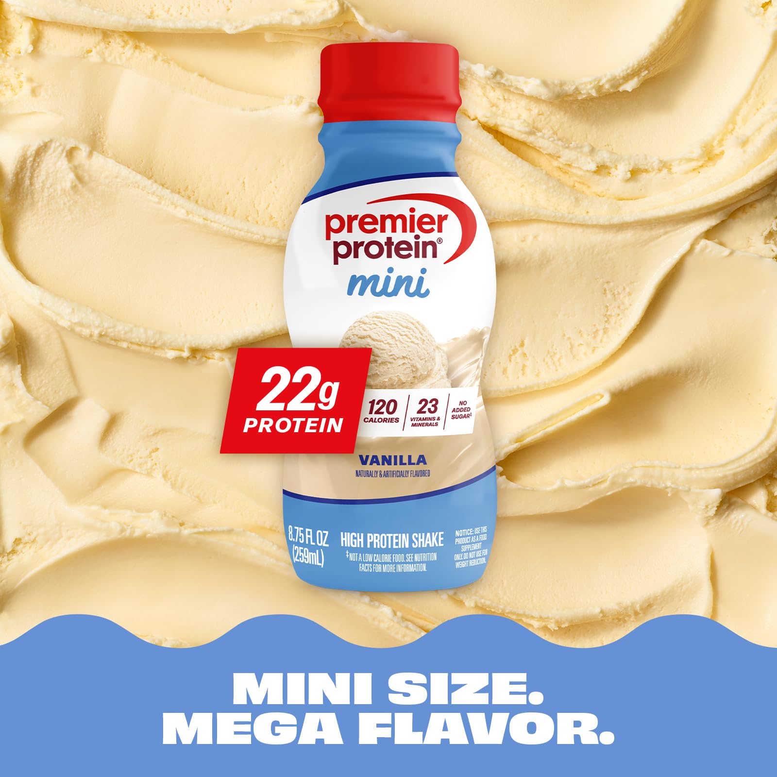 Premier Protein etiqueta nutricional mostrando proteínas y vitaminas
