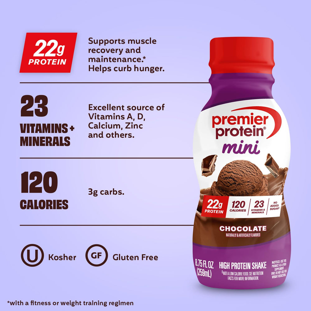 Premier Protein MINIs detalle de textura cremosa y aspecto apetecible