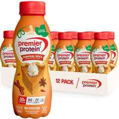 Premier Protein botella frontal mostrando etiqueta y beneficios nutricionales