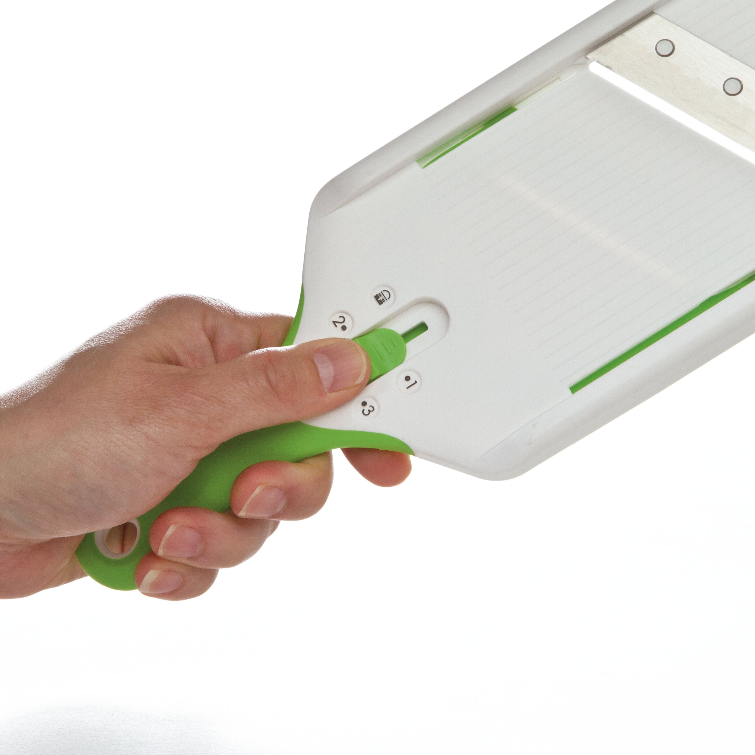 PrepSolutions Adjust-A-Slice primer plano de la cuchilla de acero inoxidable, asegura cortes precisos
