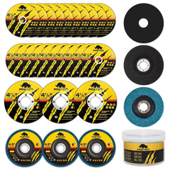 PRETEC front packaging showing full 26-piece 4.5" disc kit and benefits