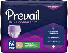 Prevail empaquetado frontal mostrando unidad y beneficio discreto
