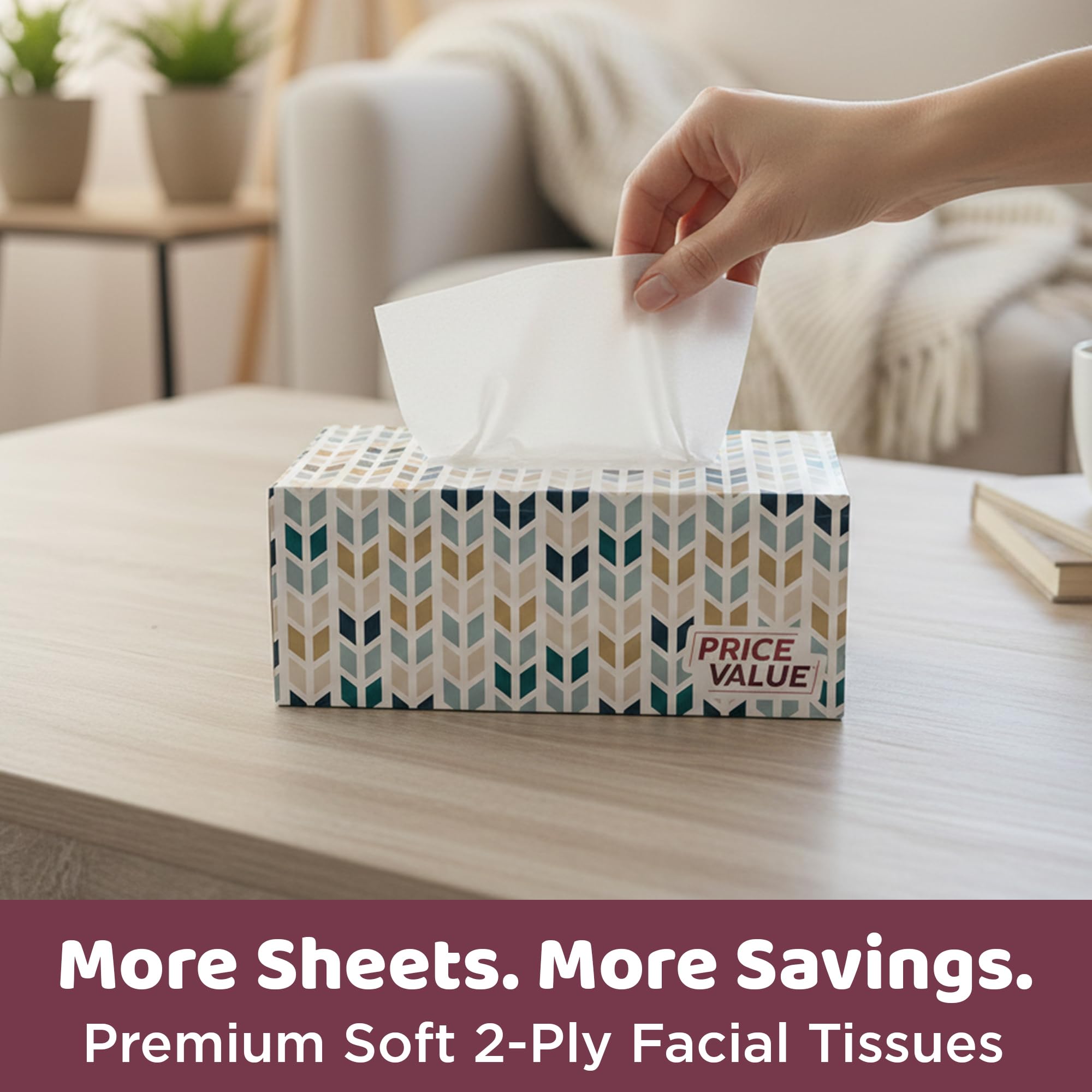 Price Value caja en ambiente hogareño para uso en sala o dormitorio