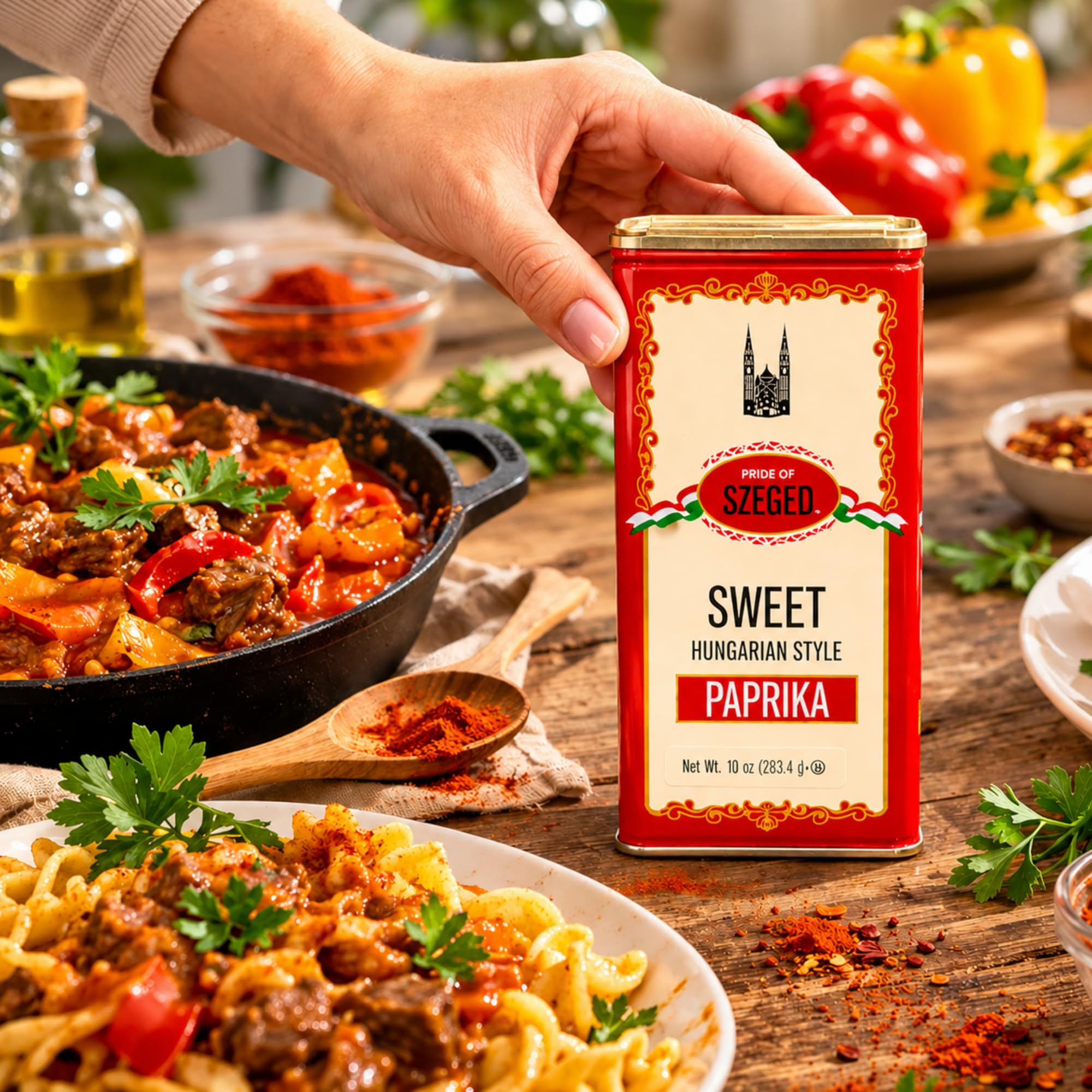 Pride Of Szeged iSpice frasco abierto listo para sazonar comidas