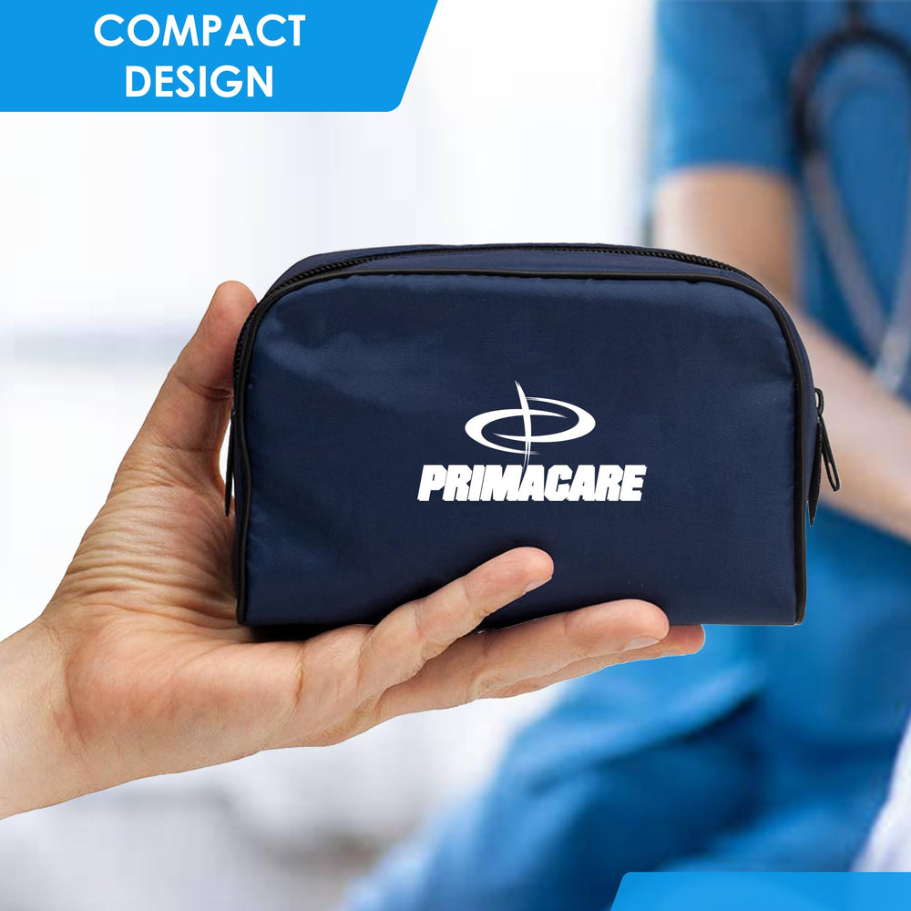 Primacare estuche leatherette abierto para transporte seguro