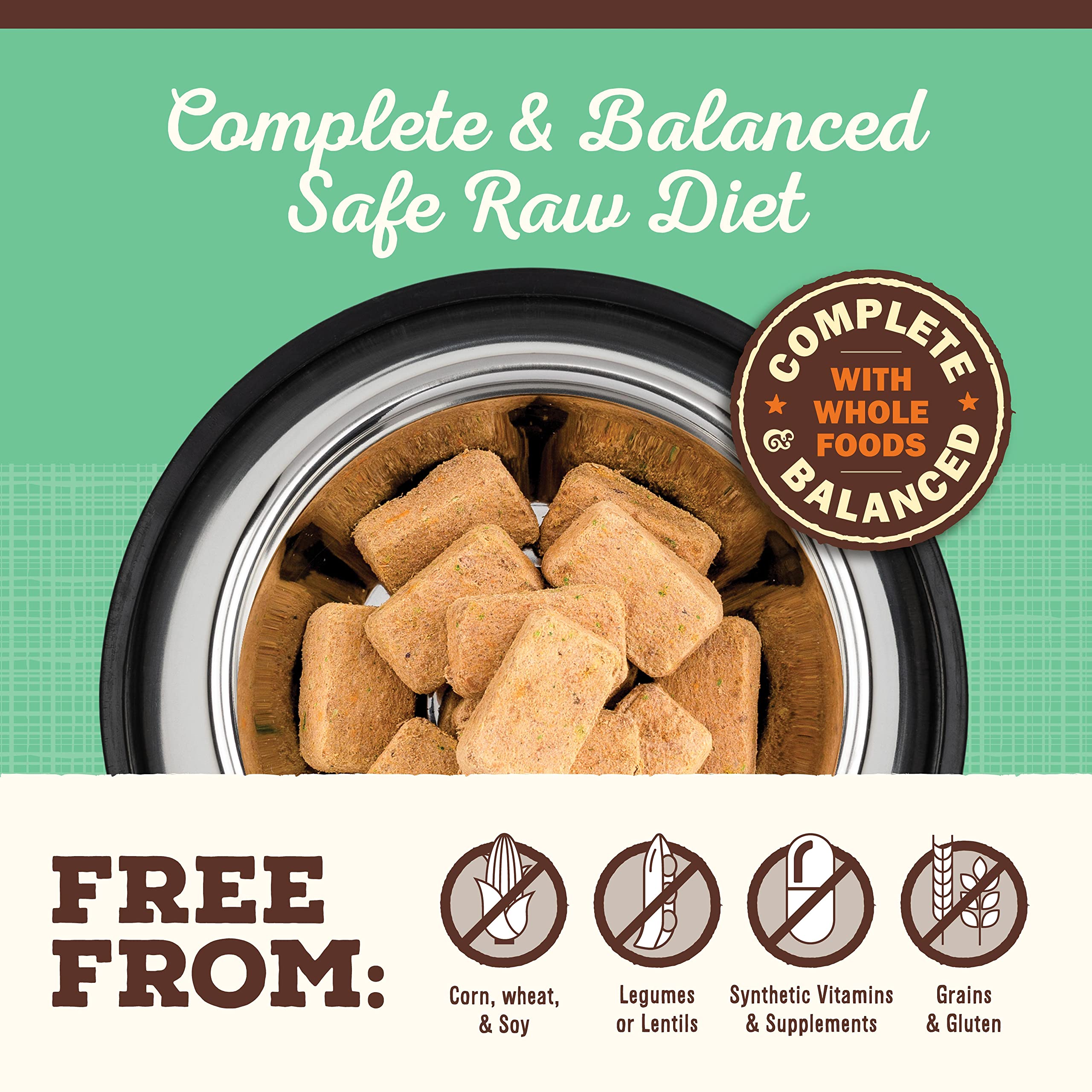 Primal Pet Foods nuggets servidos como topper, añade sabor y nutrición