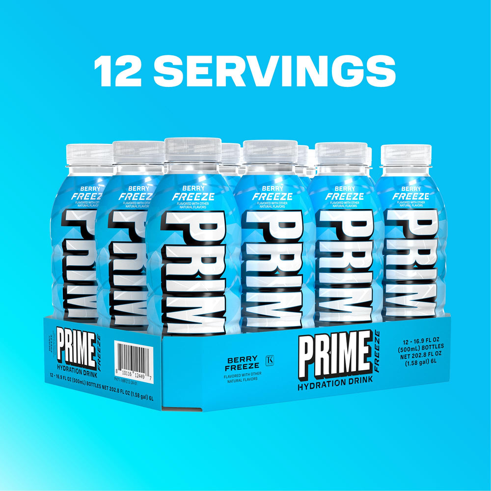 PRIME Hydration etiqueta de información nutricional con electrolitos