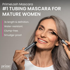 Prime Prometics aplicación en ojo real, muestra longitud y volumen tras dos capas