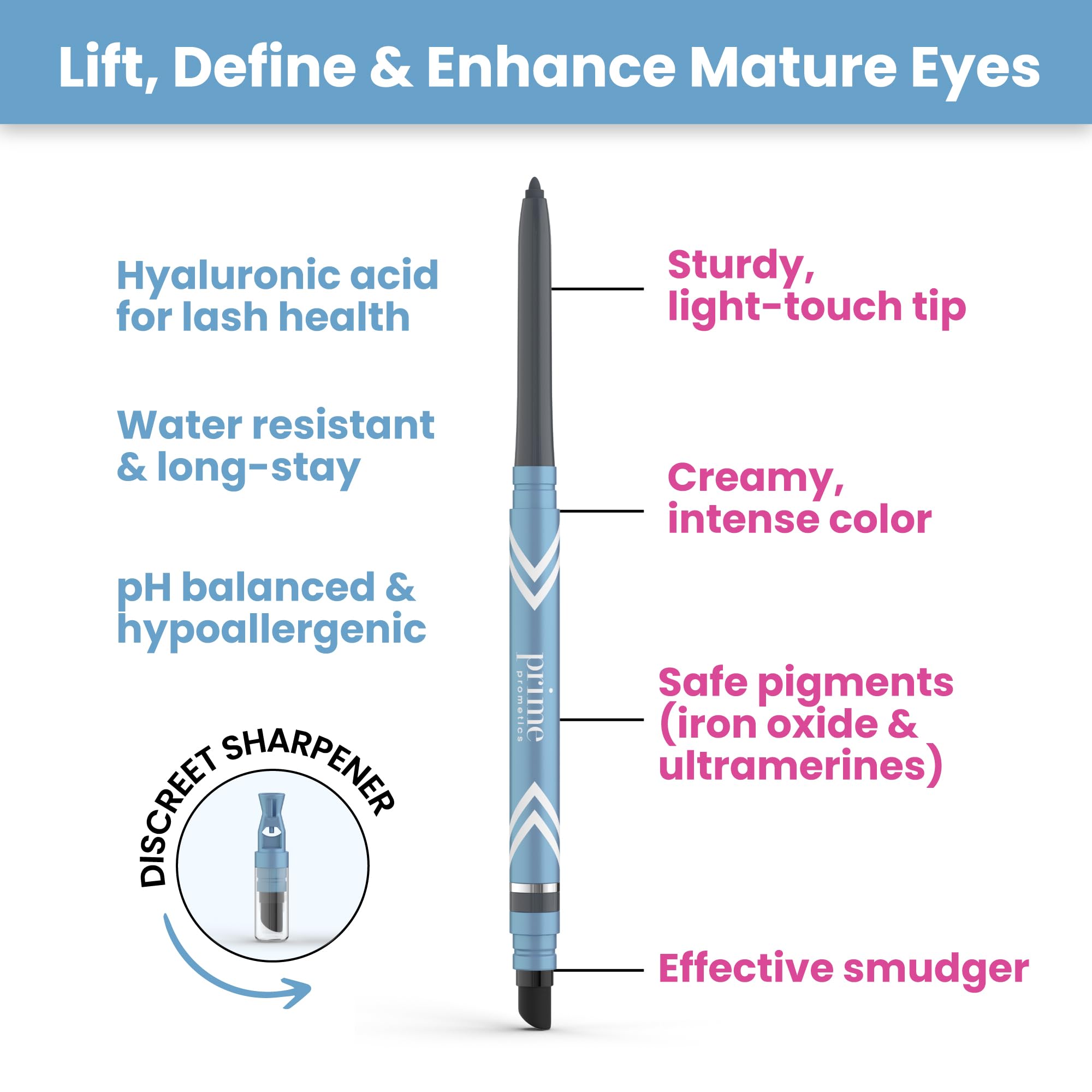 PRIME PROMETICS smudger y sacapuntas integrados para acabado profesional