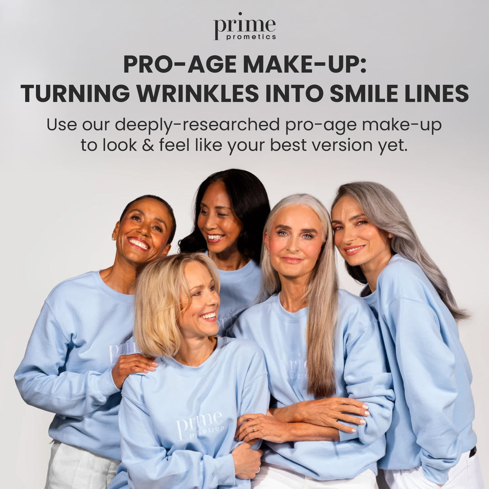 Prime Prometics lifestyle mostrando efecto elegante y natural en mujer mayor
