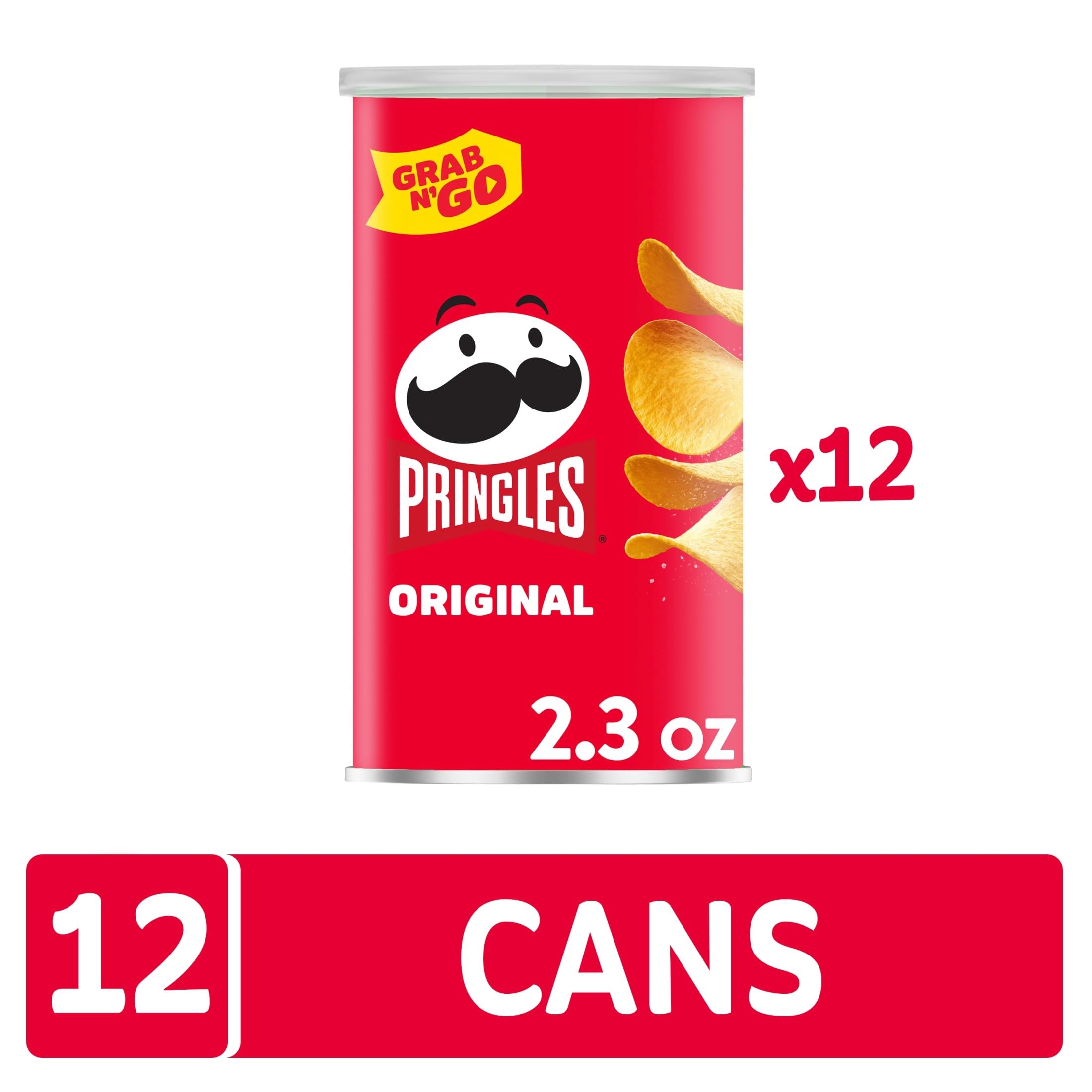 Pringles chip ampliado mostrando forma y consistencia para untar