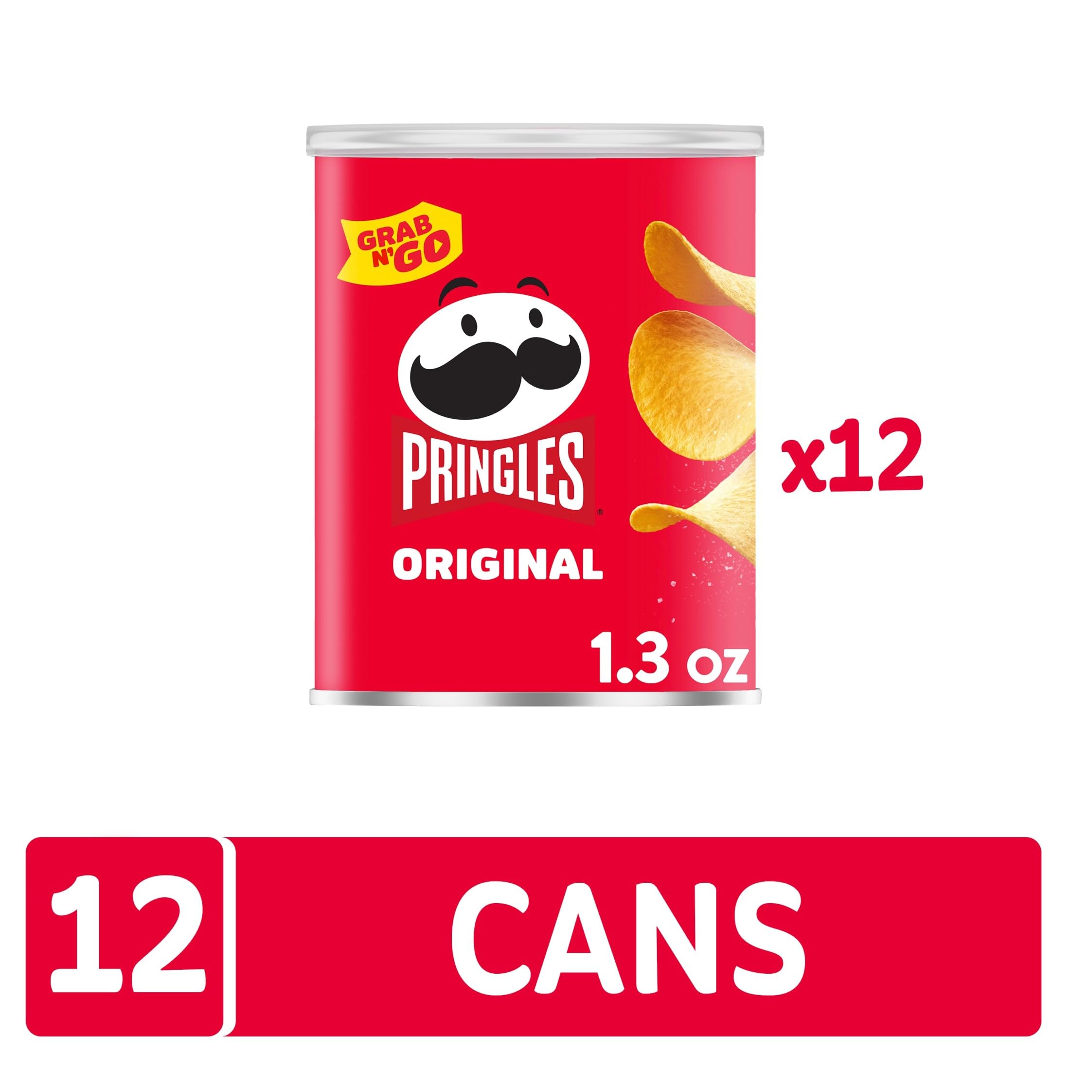 Pringles porción en mano ideal para snacks sobre la marcha