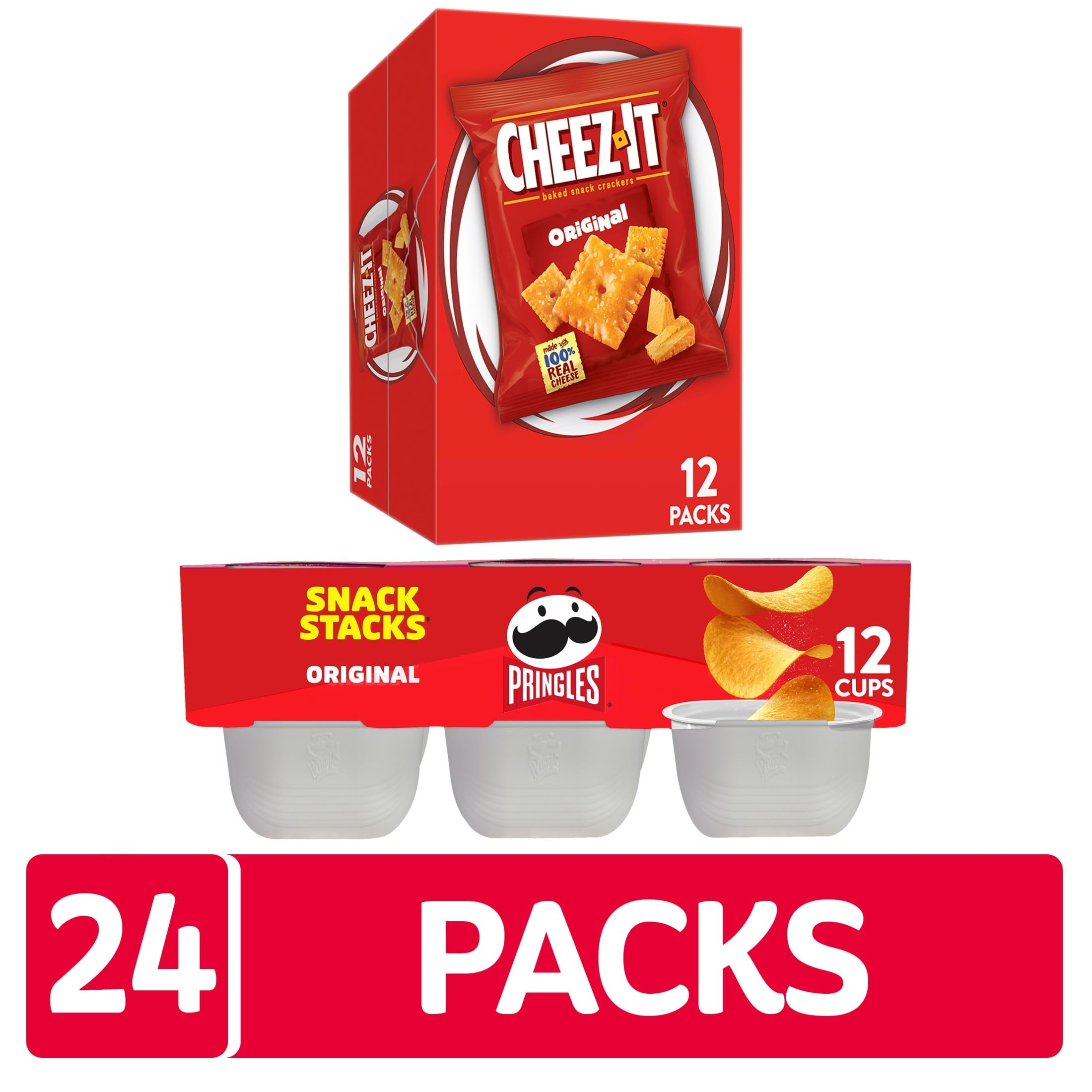 Pringles Snack Stacks cup mostrando su diseño apilable y fácil transporte