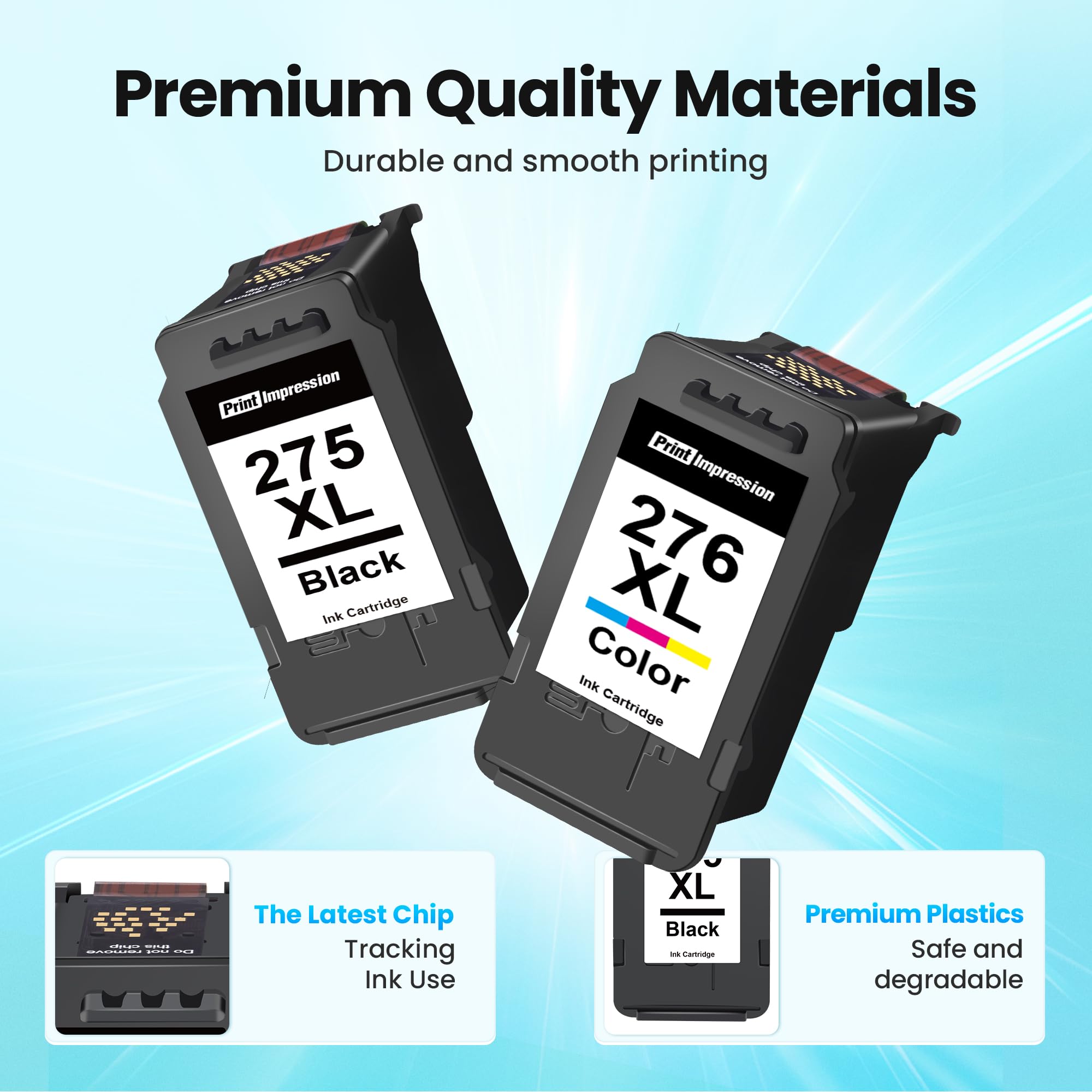 PrintImpression cartucho color CL-276XL mostrando degradados y color consistente