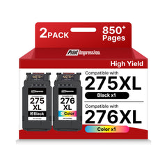 PrintImpression paquete frontal PG-275XL CL-276XL mostrando ahorro y compatibilidad