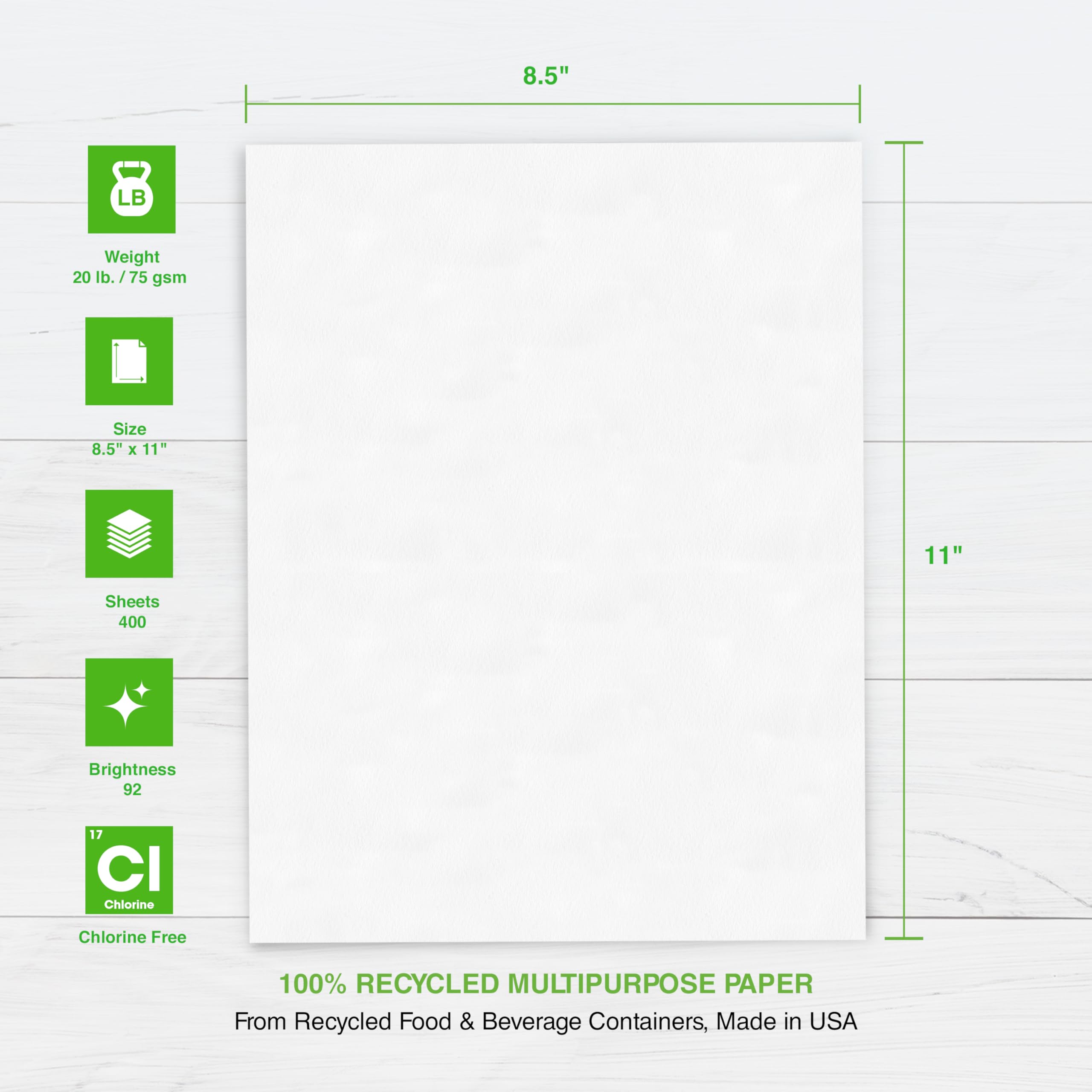 PrintWorks primer plano de la textura del papel mostrando superficie uniforme y confiable