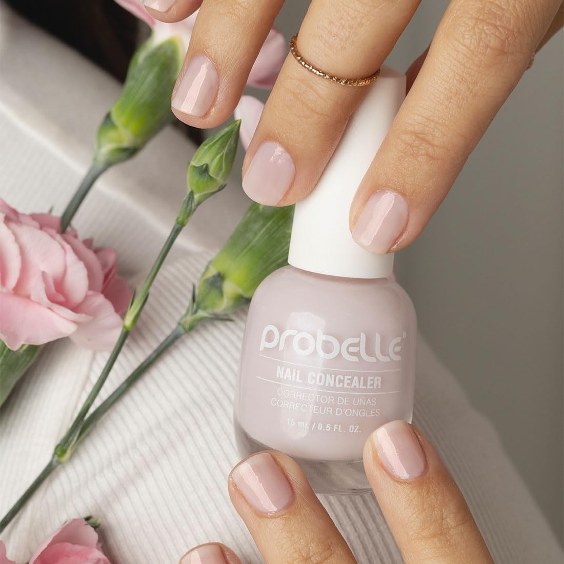 Probelle comparación antes y después corrige amarilleo y crea brillo natural