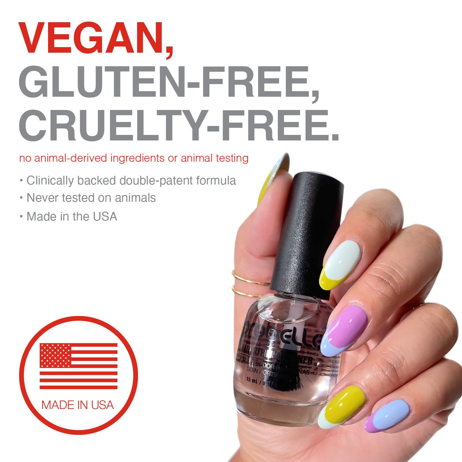 Probelle uñas tratadas con brillo natural y aspecto cuidaddo