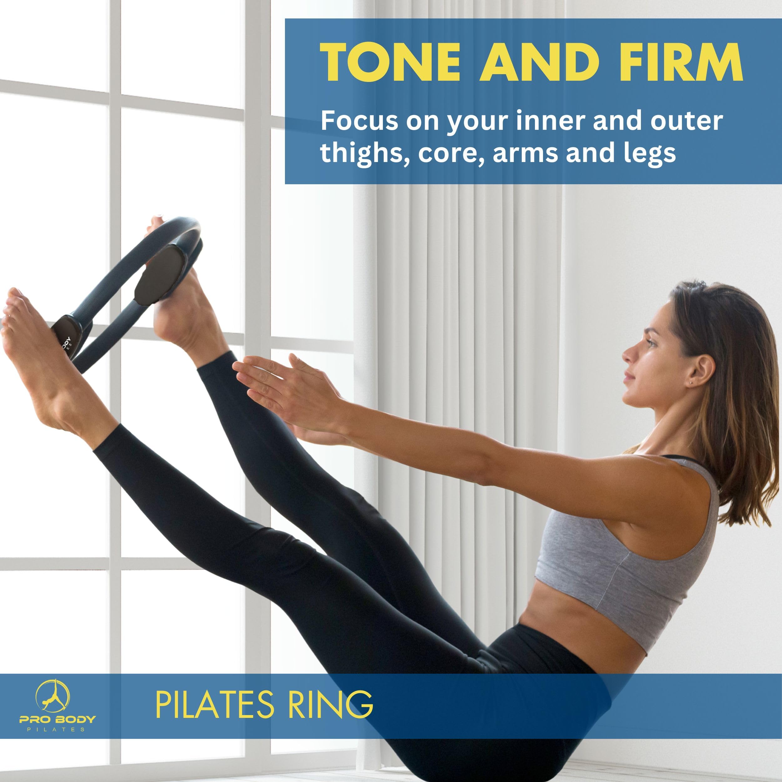 ProBody Pilates aro guardado en funda de transporte para llevarlo