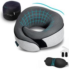 Proglobe neck pillow front view showing supportive contour and comfort