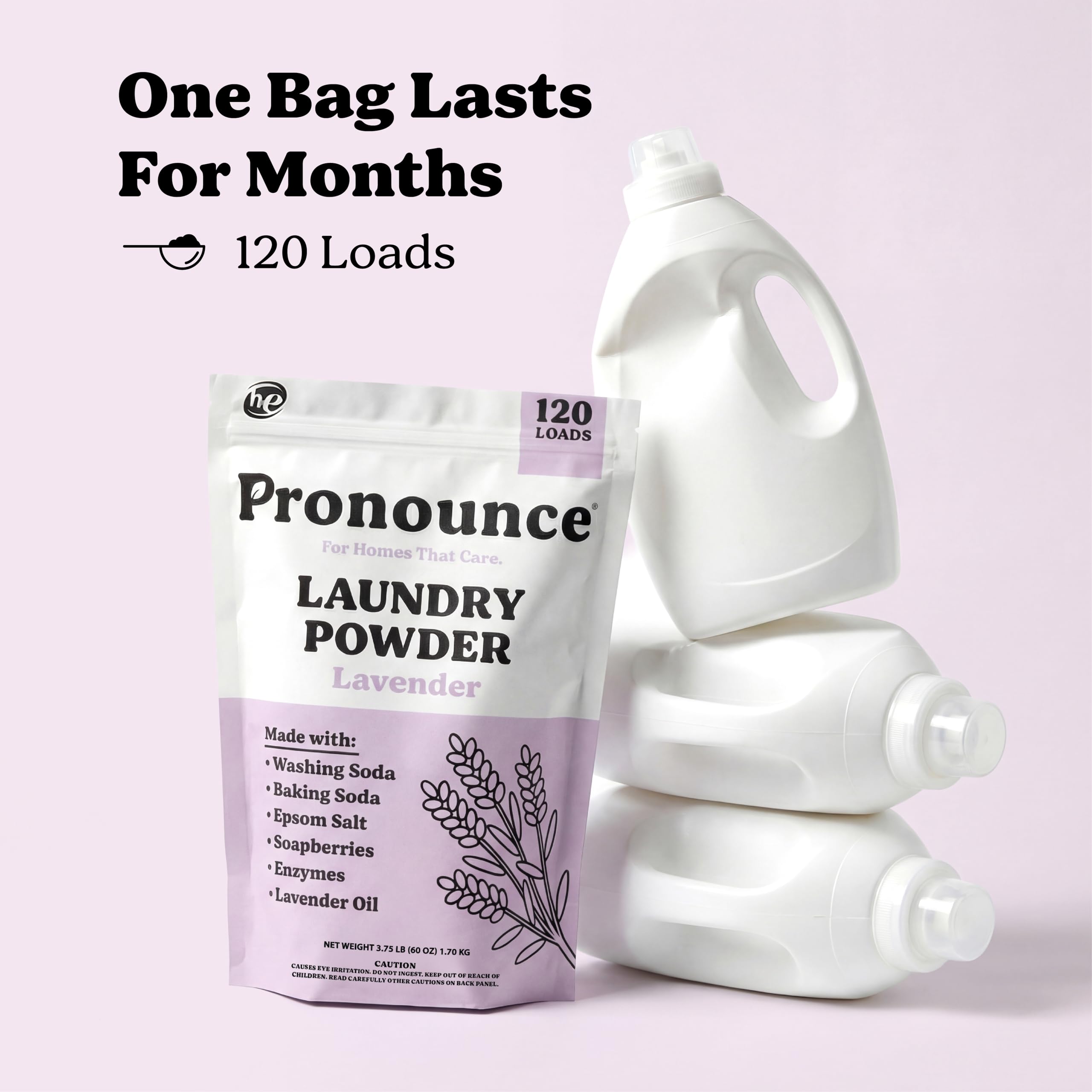 Pronounce etiqueta con ingredientes destacando lista corta y transparencia