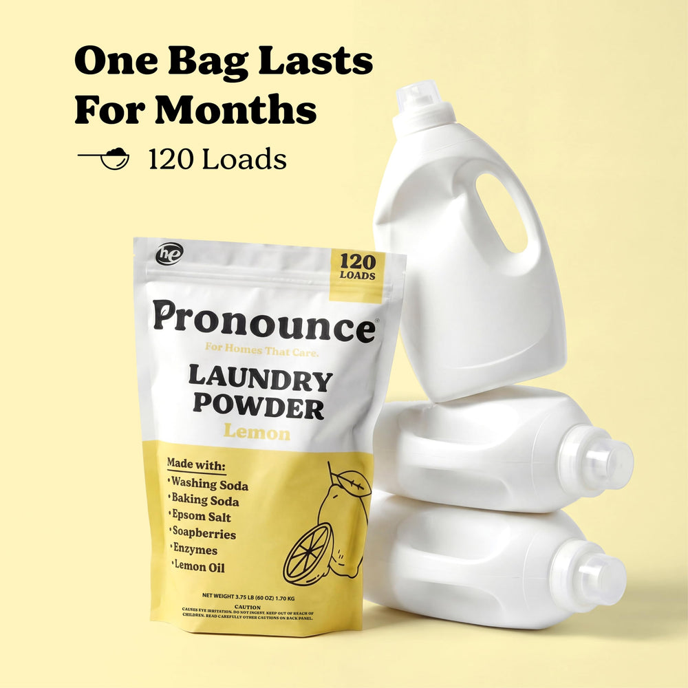 Pronounce etiqueta con lista de ingredientes limpios y transparencia