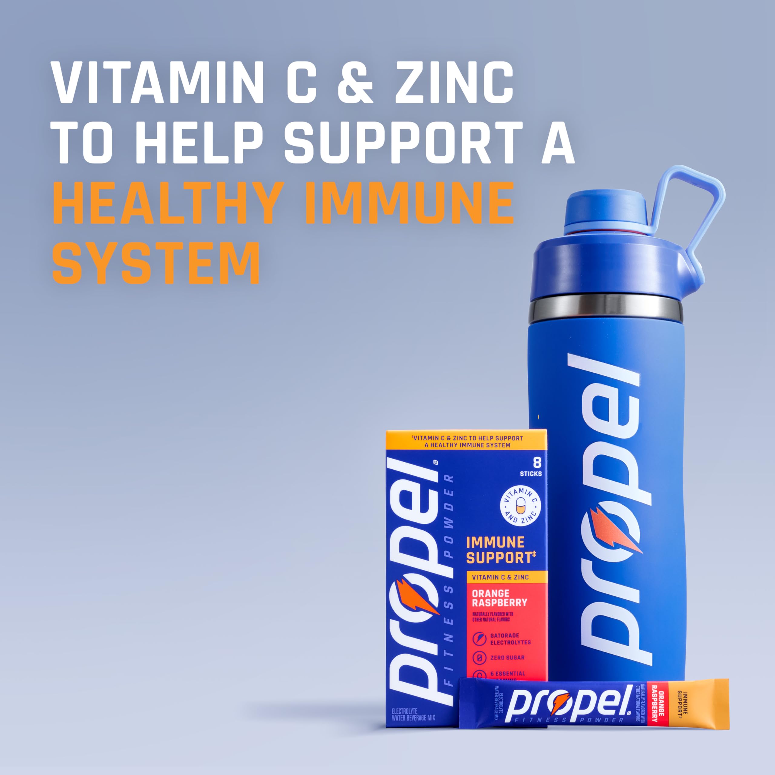 Propel bebida preparada en vaso, hidratación con electrolitos y vitaminas