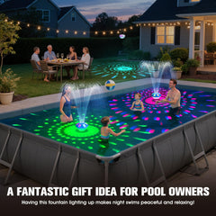 ProSplash luces LED superior e inferior mostrando colores vivos