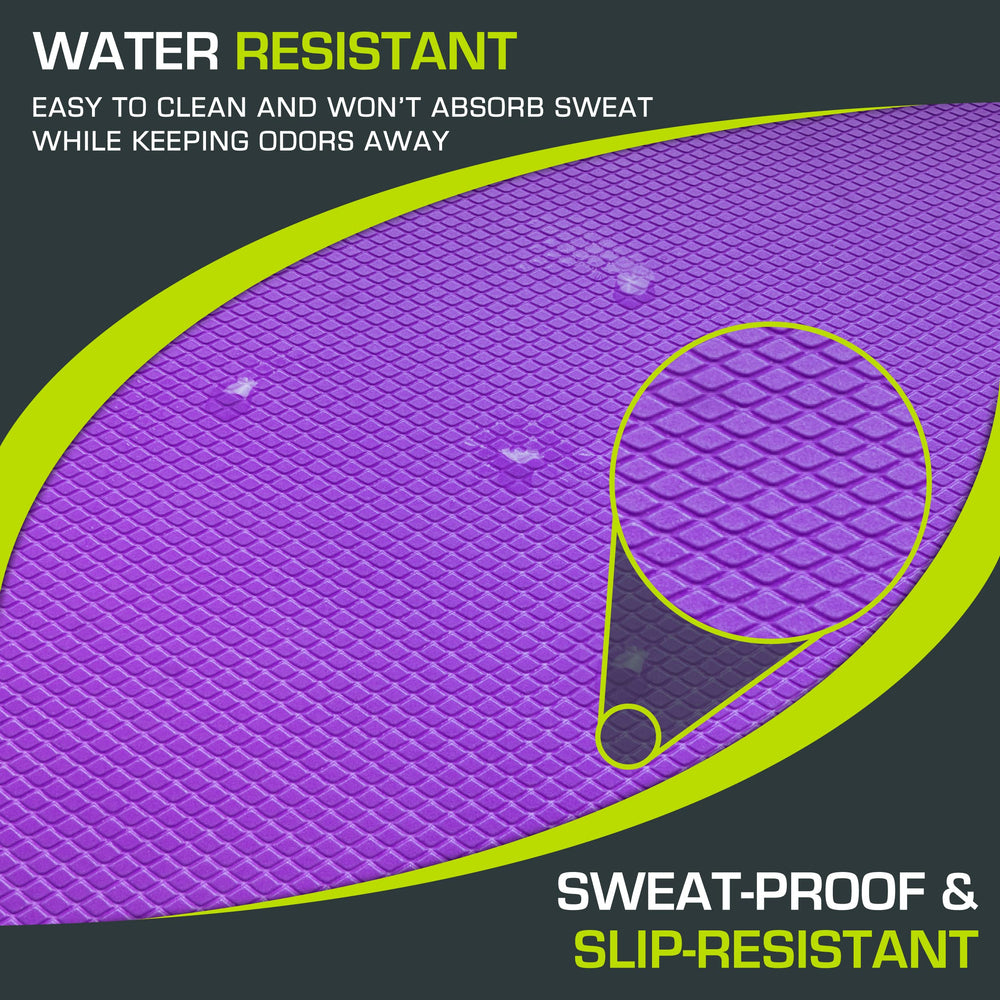 ProsourceFit pad junto a mano para comparar tamaño, portátil y ligero