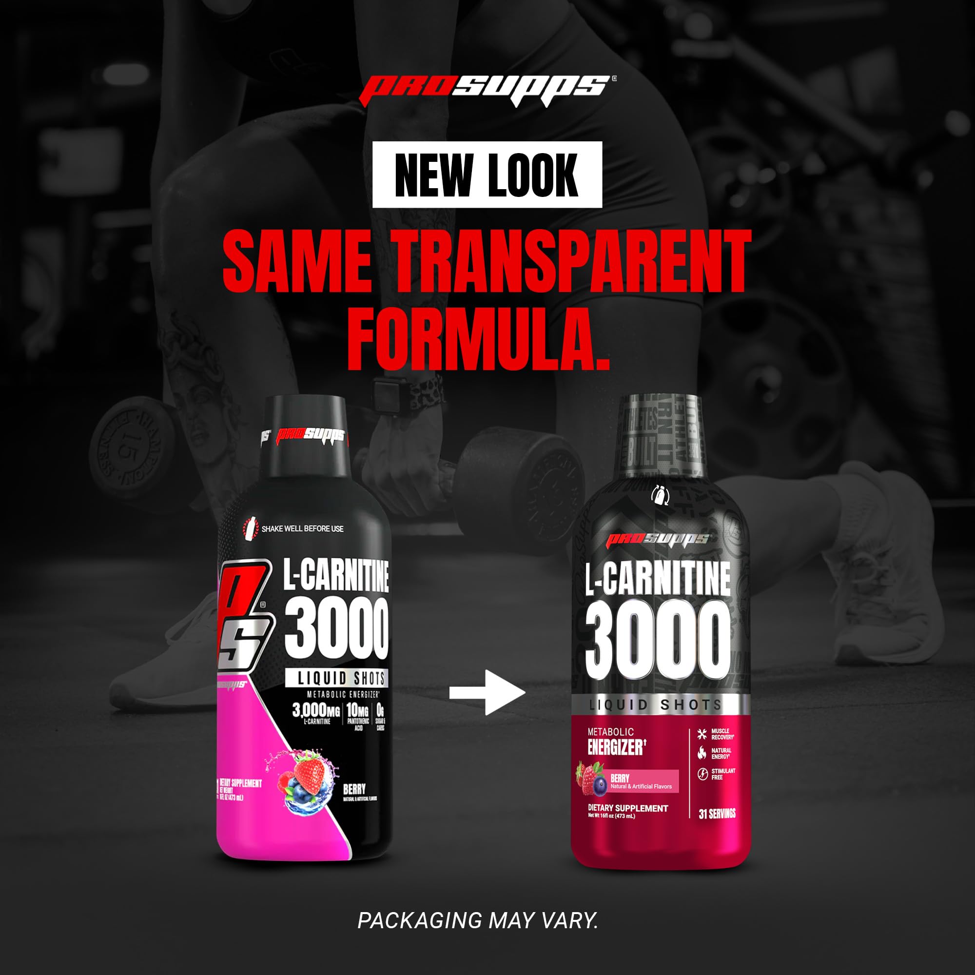 ProSupps botella abierta en refrigerador preservando frescura