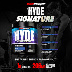 ProSupps Mr. Hyde polvo azul textura fina, mezcla fácil