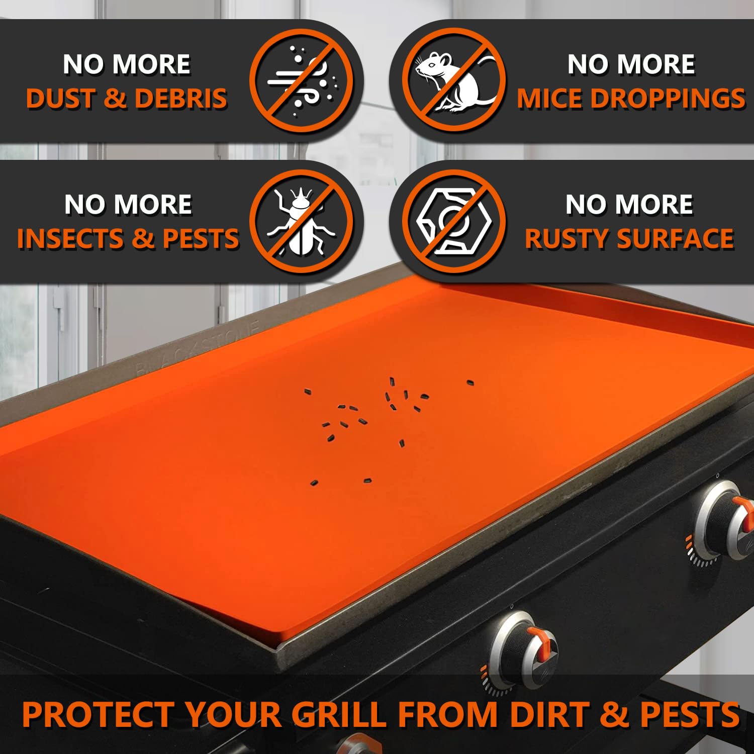 Protebox tapete en uso sobre plancha 36" manteniendo superficie seca