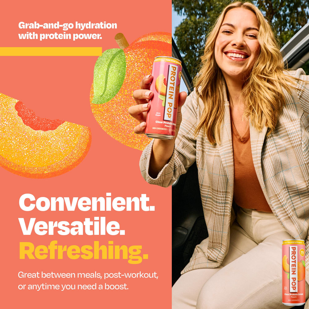 PROTEIN POP lata abierta mostrando ausencia de espuma densa