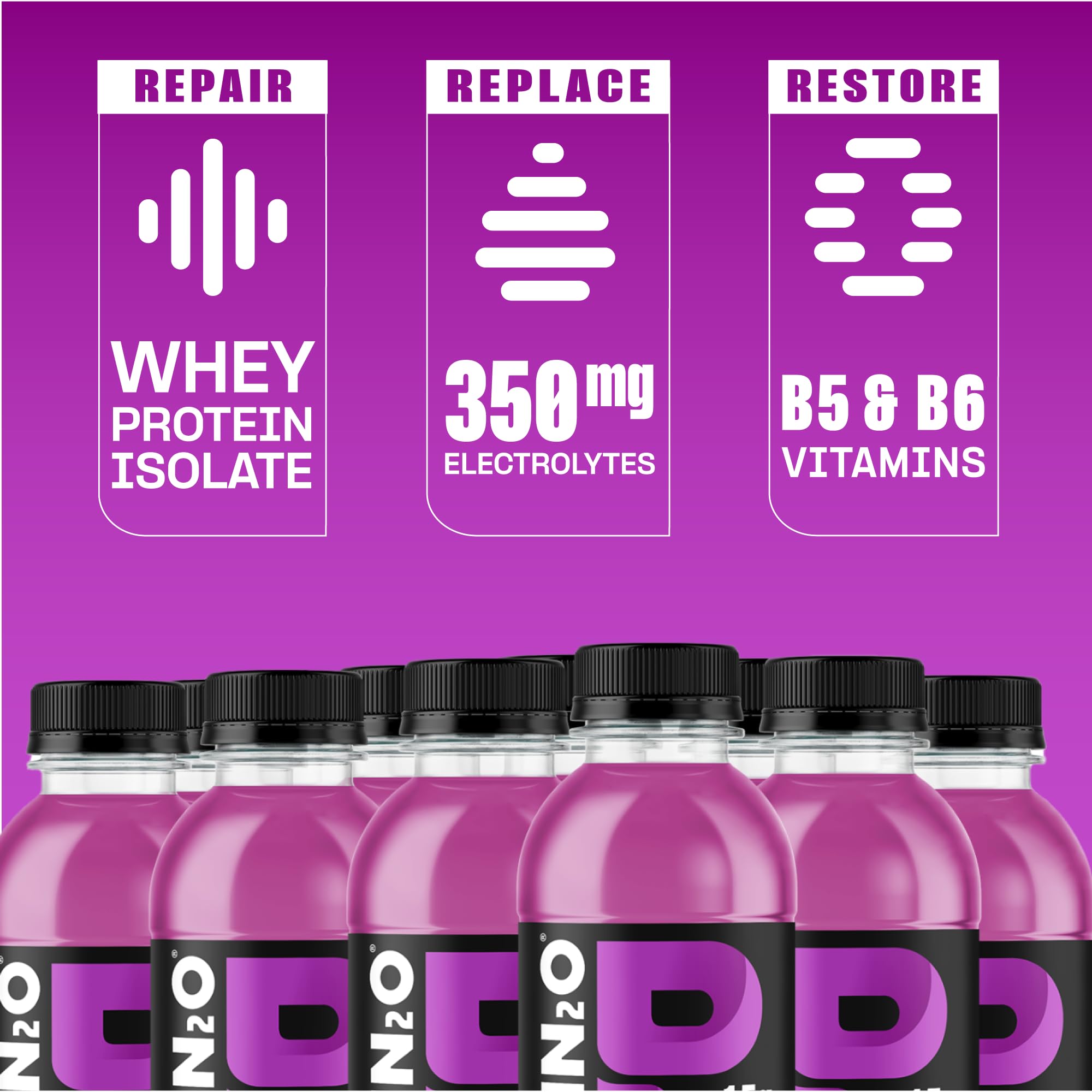 Protein2o bebida en gimnasio tras entrenamiento para recuperación rápida