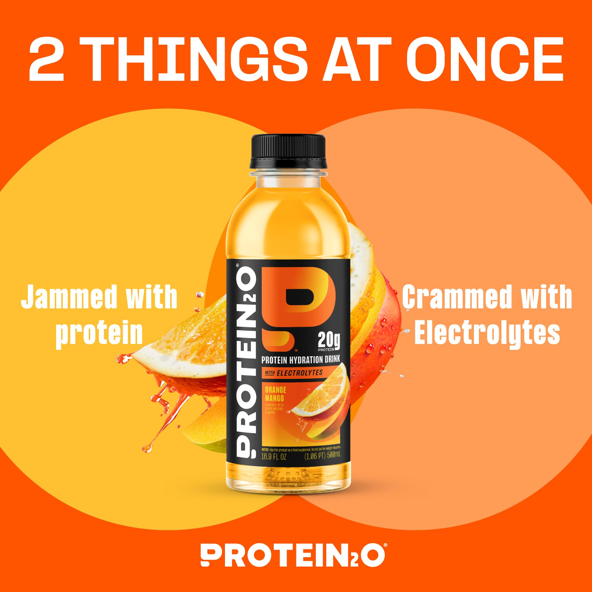 Protein2o etiqueta nutricional enfocada en proteína y electrolitos