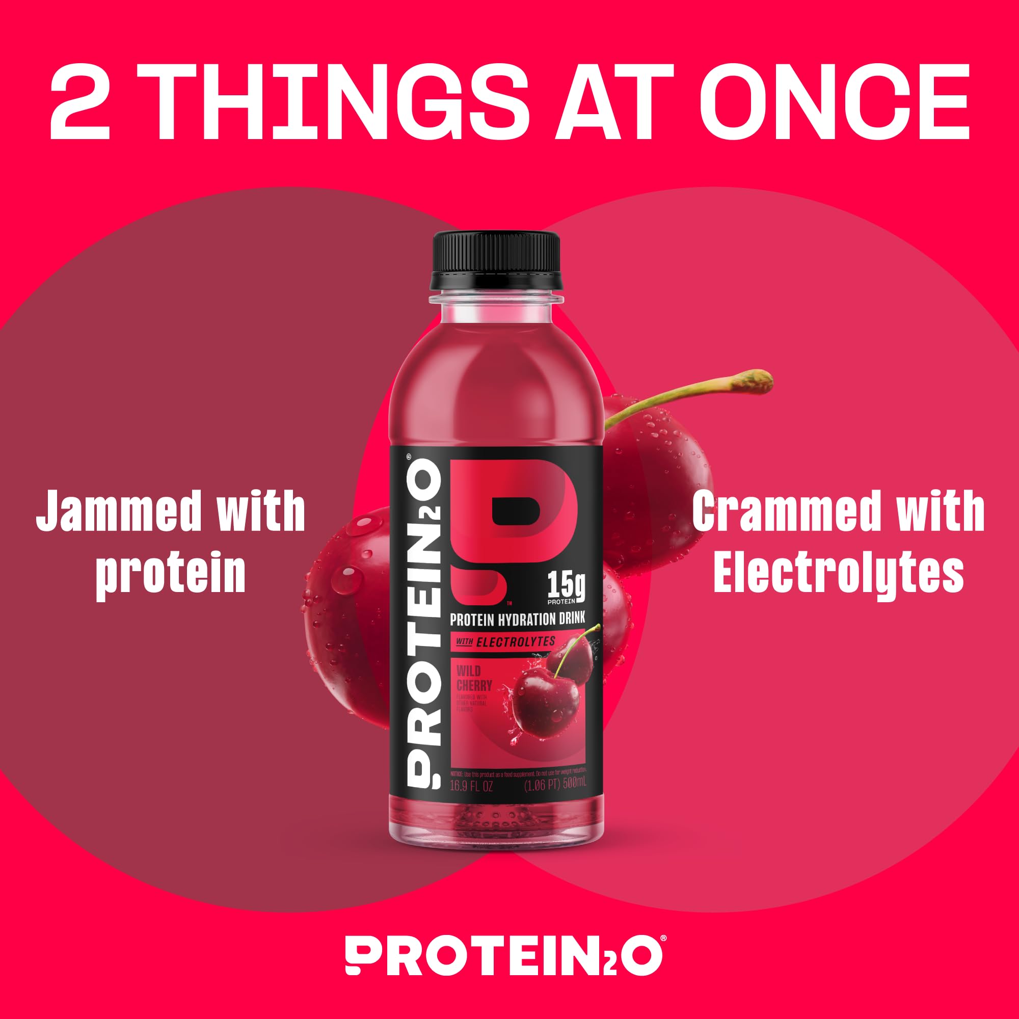 Protein2o primer plano de la textura clara y aspecto refrescante