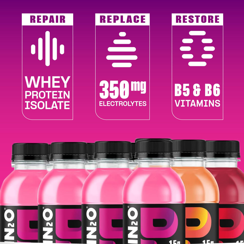 Protein2o etiqueta de ingredientes destacando aislado y electrolitos