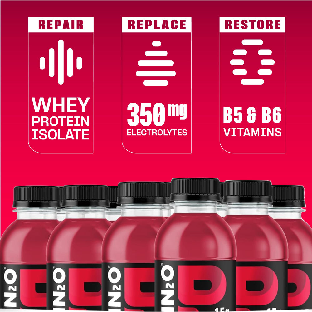Protein2o etiqueta con información nutricional y lista de ingredientes