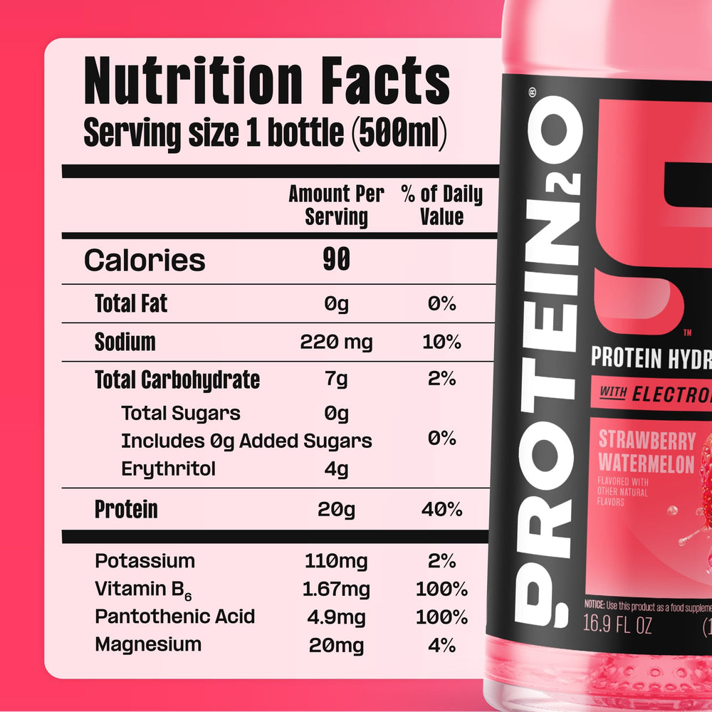 Protein2o variedad de sabores Orange Mango y Strawberry Watermelon