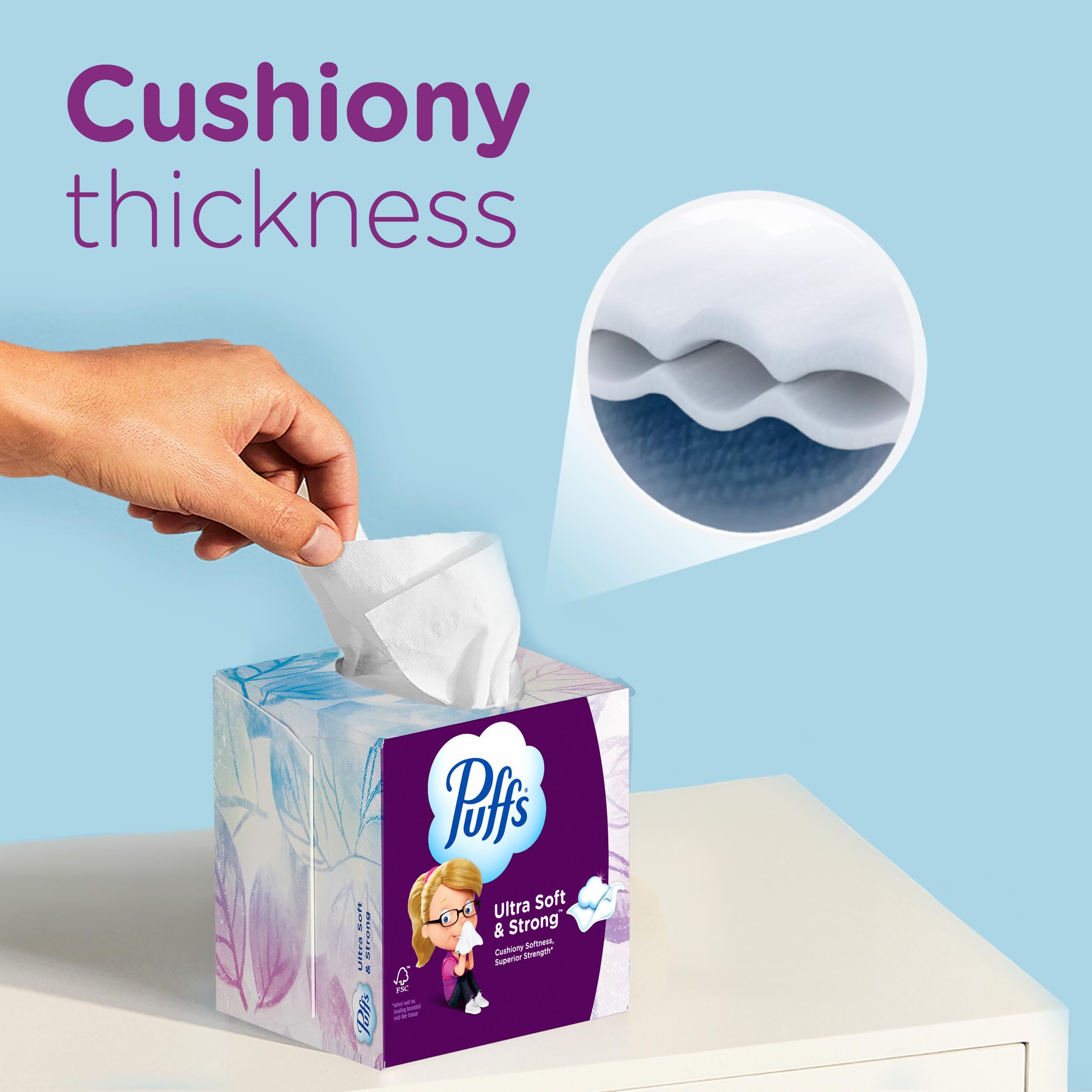 Puffs caja sobre escritorio ideal para oficina y accesibilidad