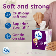 Puffs primer plano de textura acolchada que protege la piel