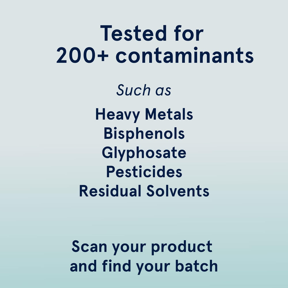 Puori O3 etiqueta con sellos IFOS y Clean Label Project