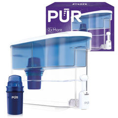 PUR dispensador frontal mostrando diseño compacto y beneficio de almacenamiento