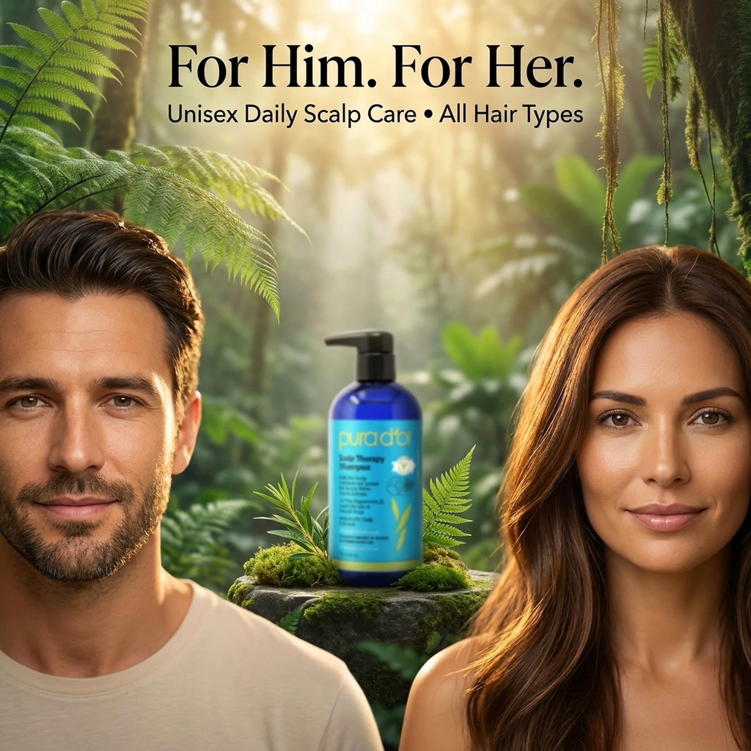 PURA D'OR uso en ducha por mujer como champú y gel 3 en 1 práctico