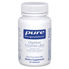 Pure Encapsulations caja frontal mostrando 90 cápsulas y beneficio de soporte digestivo