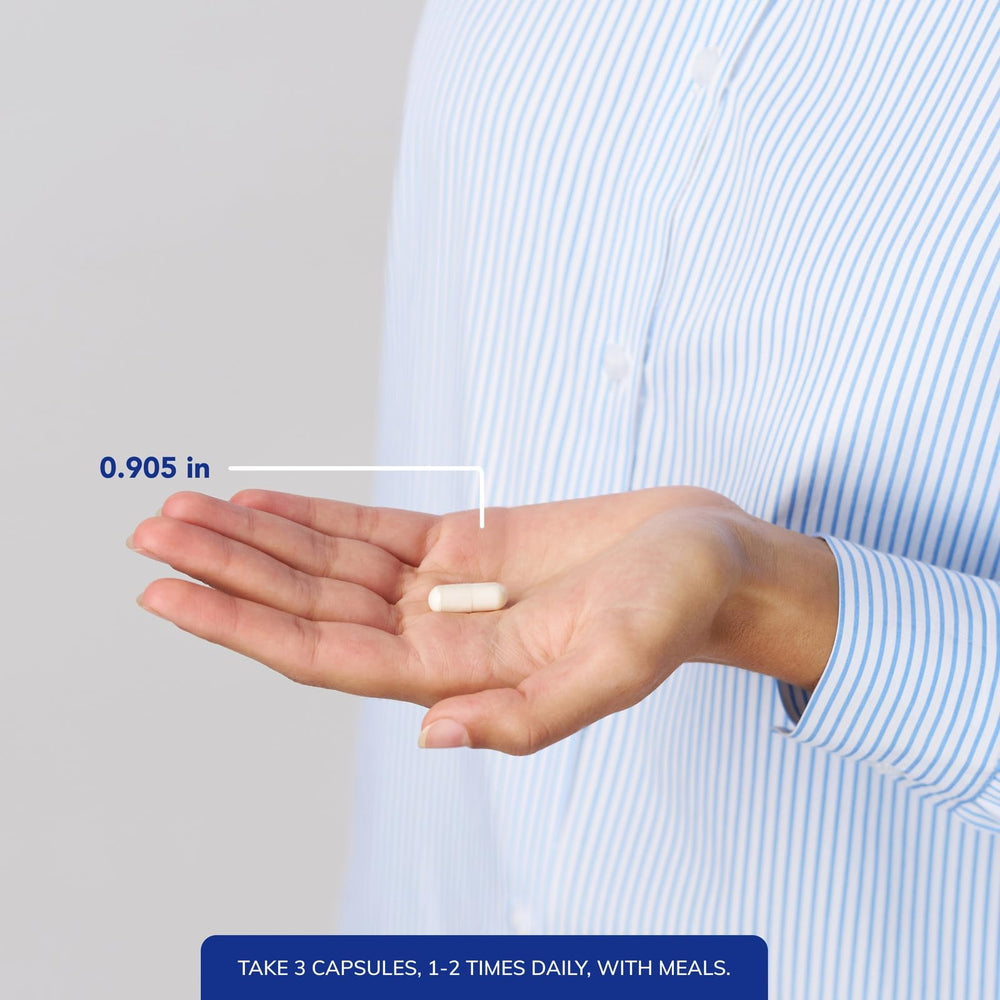 Pure Encapsulations etiqueta nutricional que destaca ingredientes y transparencia